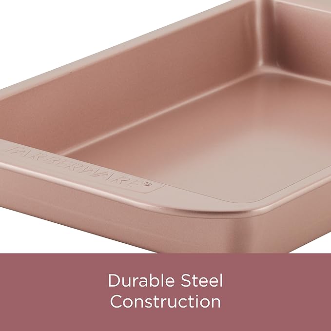 Farberware Nonstick Bakeware Meatloaf/Nonstick Baking Loaf Pan - 9 Inch x 5 Inch, Rose Gold