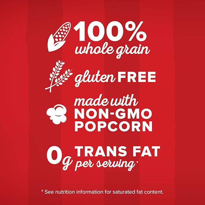 Orville Redenbacher’s Microwave Popcorn, Butter Flavor, 3g Fiber Per Serving, 3.29 oz., 36-Count