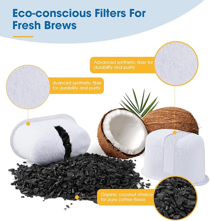 Keurig 2.0 Filter Replacement for K Duo, K200 K250 K350, K-Duo Essentials, K-Compact Single Serve Coffee Maker with Rear Reservoir Short Filter Holder and 12 Water Filter Refill Cartridges