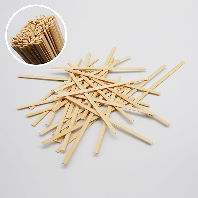 Party Essentials Bamboo 5.5" Coffee Stirrers/Beverage Stir Sticks, 1000-Count, Natural