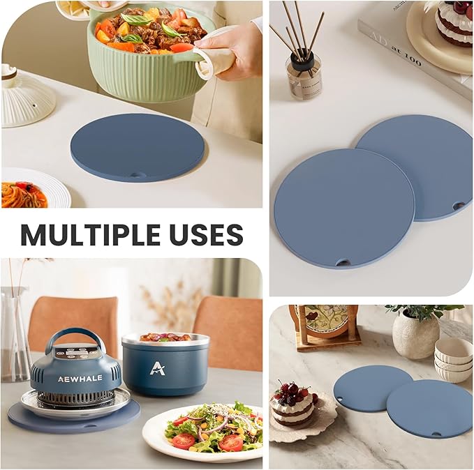 AEWHALE Portable Air Fryer 3-in-1 with Silicone Trivets