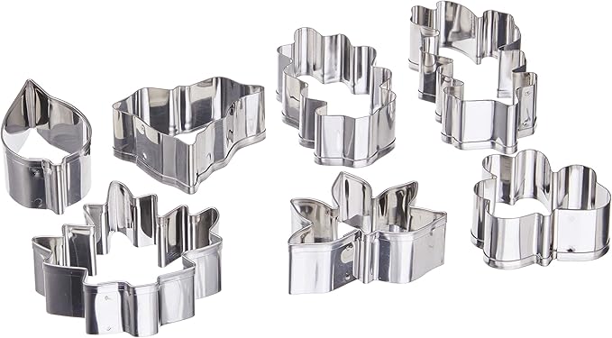 Ateco 7 pc Stainless Steel Leaf Cutter Set