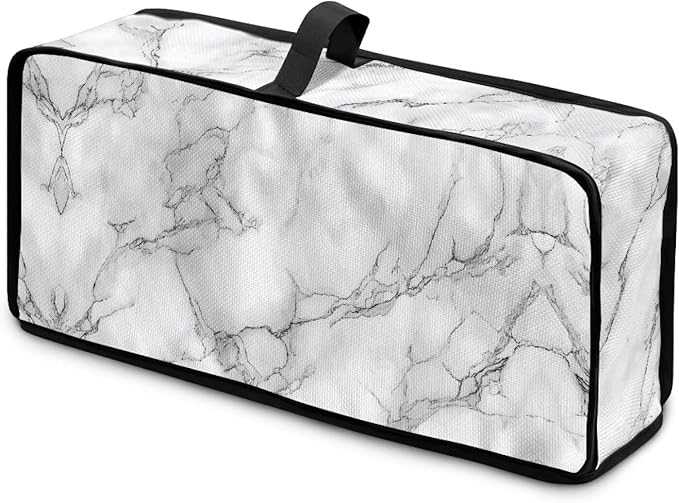 Slim 2 Slice Toaster Cover White Marble Cover for 2 Slice Slim Toaster, Water-Resistant Protective Dust Covers for Kitchen Appliances, Easy to Clean