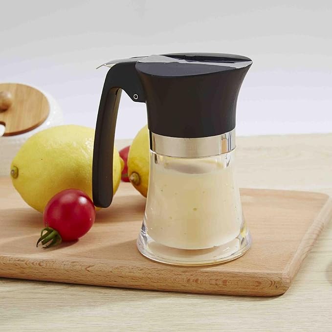 3.38Oz Honey Dispenser, No Drip Honey Jar Maple Syrup Dispenser Easy to Clean Olive Oil Dispenser with Handle Sugar Dispenser for Kitchen Cooking