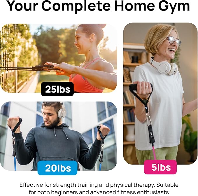 INEVIFIT Strength & Nutrition Bundle, Digital Kitchen Scale & 150 LBS Resistance Band Set for Home Workouts & Meal Prep