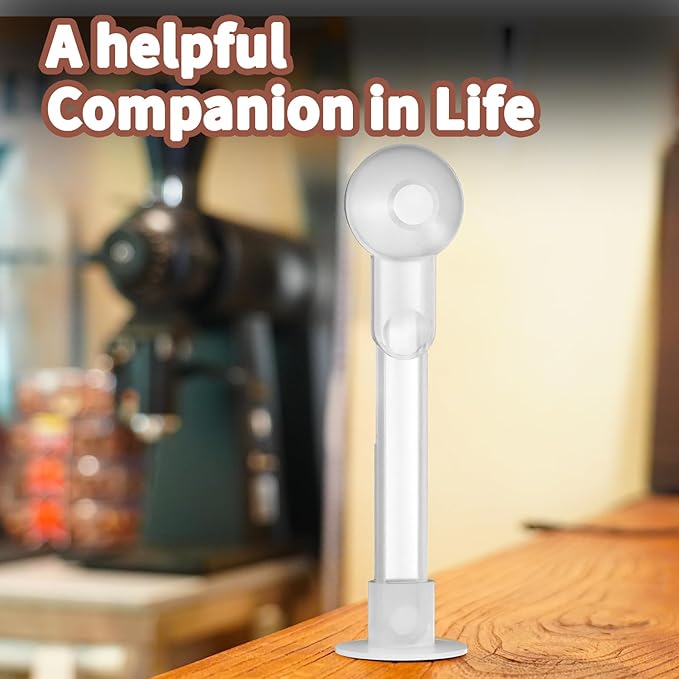 Coffee Scoop with Funnel for Ground Coffee, Protein Powder & Tea, for Reusable K Cup Refiller, 2TBSP Mess-Free, Funnel Design Prevents Spills (Translucent White, 1-Pack)