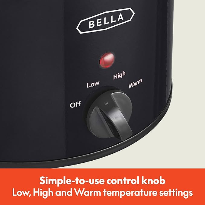 Bella 1.5 QT slow cooker, Black