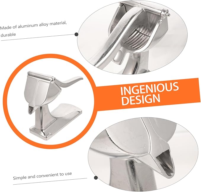 Hand Press Fruit Juicer Tool for Lemon Pomegranate Manual Citrus Extractor with Unique Juices Outlet for Easy Pouring for Home Professional Use