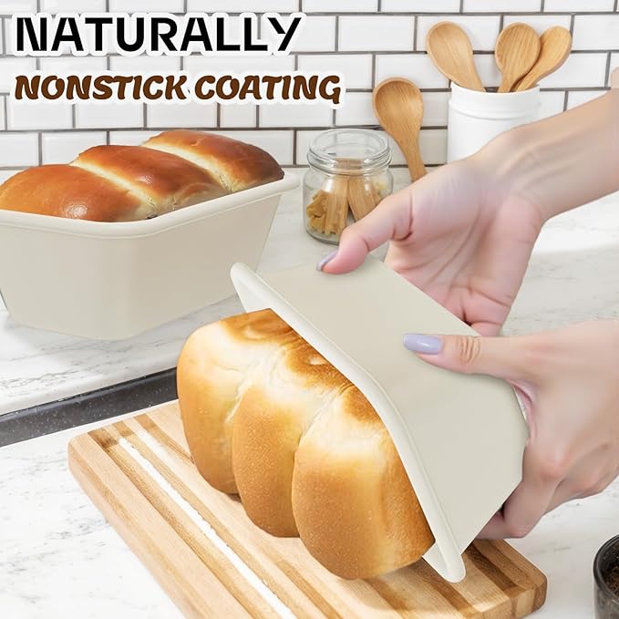 Baking Pans Set, Nonstick Bakeware Sets, Oven Pans for Cooking, AIVIKI 6 Pieces Baking Set Including Cookie Sheet, Deep Roaster Pan, Square Pan, Loaf Pan, Muffin Pan, Carbon Steel Baking Set