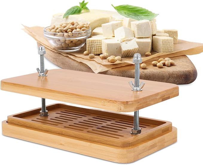 ARTIBETTER Tofu Press 3-layer Home Tofu Maker Kitchen Tool Drip Tray 26x15cm for Homemade Soybean Curd