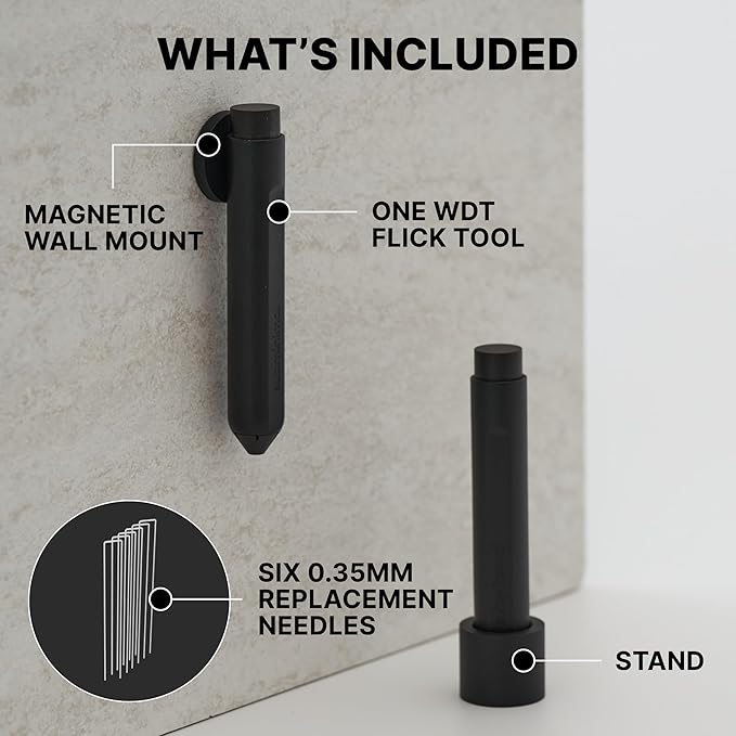 Subminimal Flick WDT Espresso Distribution Tool - Stirrer Tool For Barista-Grade Precision Brewing - Tamper w/Retractable Needles - Coffee & Espresso Machine Parts & Accessories