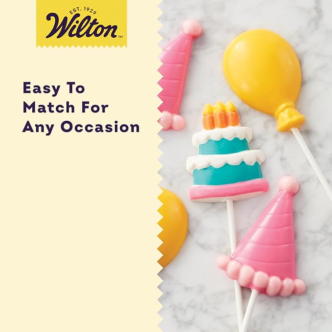 Wilton White 6 Inch Cake Pop Sticks, Paper Lollipop Sticks for Cake Pops, Candy, Party Treats, and DIY Desserts, 100-Count