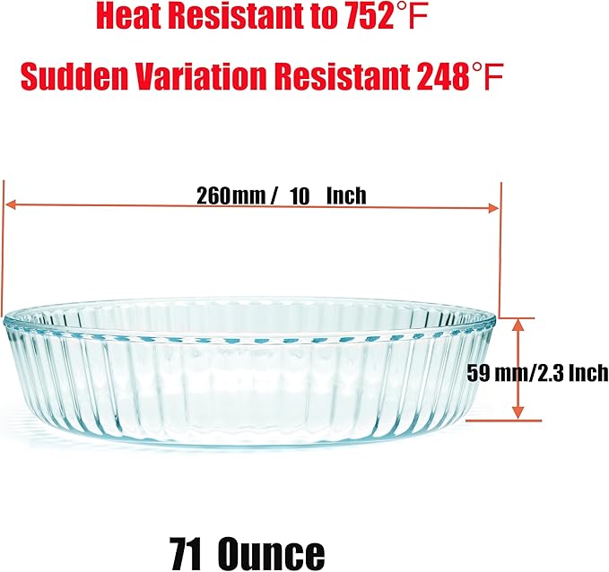 Glass Deep Pie Dish