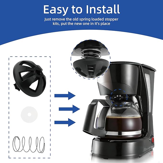 Coffee Machine Brew Basket Bottom Spring Loaded Stopperkits Fits for Mr. Coffee Black and Decker Hamilton coffee maker parts,Coffee Machine Accessory 990117900 990237500
