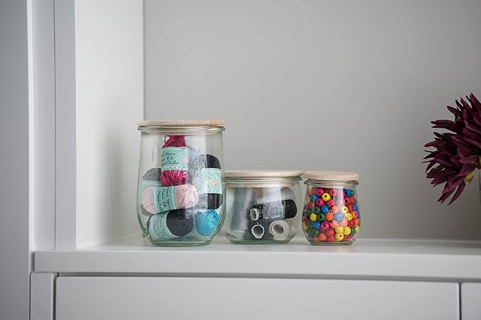 Weck 745 Tulip Jars (Weck 745 // Wooden Lid)