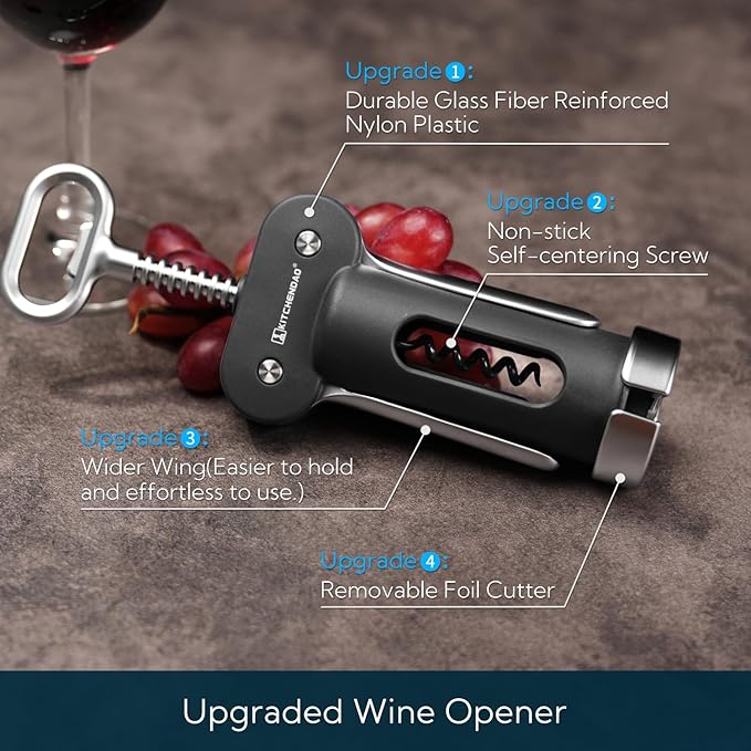 Wine Saver Pump and 3 in 1 Wing Corkscrew
