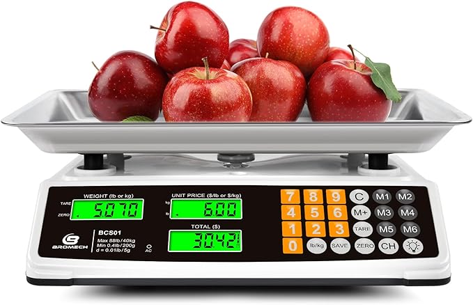 Price Computing Food Scale & 440lb Heavy Duty Shipping Scale Combo | Commercial & Postal Weighing Solution for Small Business, Farms, E-Commerce