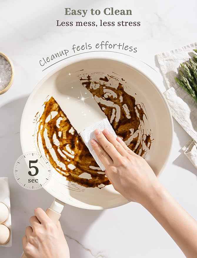 Astercook Pots and Pans Set Non Stick, Ceramic Cookware Set Non Toxic, 18 Pcs Dishwasher Safe Induction Cookware for Everyday Cooking & Kitchen Gifts