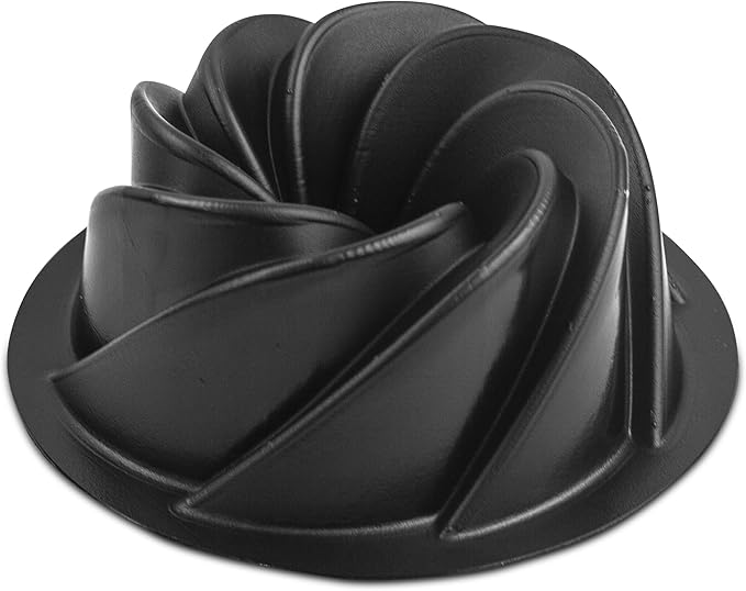O'CREME Bakeable Plastic Mini Swirl Cake Pan, Baking Pan With Non-Stick Silicone, Reusable nonstick baking molds, Durable, Lightweight, Easy Storage for Baking and Much More - 50 QTY Pack