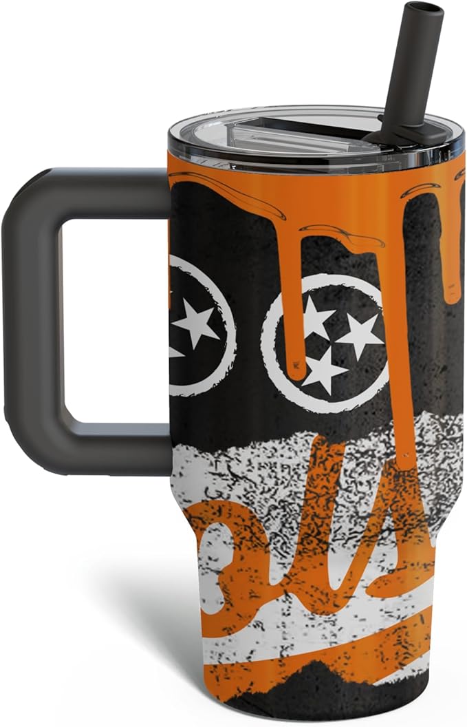 Thicc Buddy - 16 oz Stainless Steel Vacuum Insulated Tumbler with Lid and Straw for Water - Travel Mug Cupholder Friendly - Gifts for Women Men Him Her