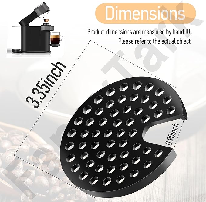 MS-624913 Grid for Coffee Maker, Black, ms 624913 Drip Tray Grid Cup Mug Rest for Krups Nespresso Vertuo Next, Nexpresso Vertuo Next Grinder
