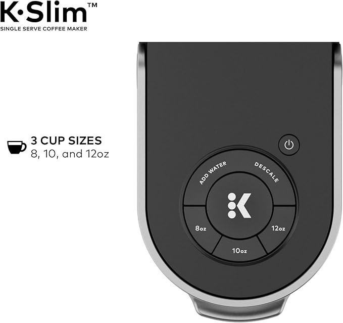 Keurig K-Slim Coffee Maker, 8 to 12 Oz. Brew Sizes (Renewed)
