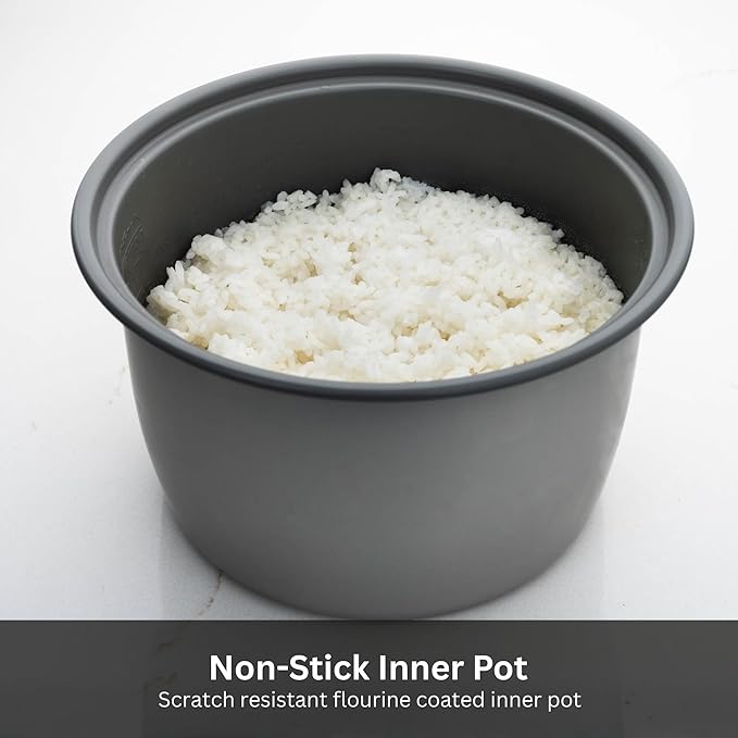 Tiger JNP-1000-LF 5.5 Cup Capacity White Rice Cooker with Non-Stick Inner Pot, Retractable Power Cord, and Keep Warm up to 12 hours (Flower)