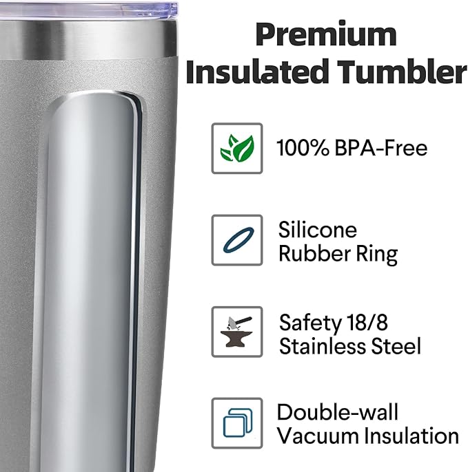 Volhoply 20oz Stainless Steel Tumbler with Lid and Straw Bulk 12 Pack,Double Wall Insulated Travel Iced Coffee Mug Fits Cup Holder,Powder Coated Cups for Cold Drinks,Christmas Gifts（Assorted,12 Set）