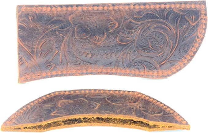 JJNUSA Leather Cast Iron Handle Cover，Skillet Handle Cover, Handmade Leather Handle Protector