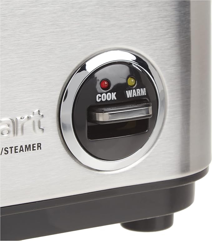 Cuisinart CRC-400P1 4 Cup Rice Cooker, Stainless Steel Exterior