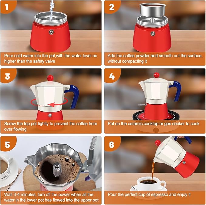 12 Cup Aluminum Espresso Stovetop Moka Pot Express Coffee Maker Percolator Italian Classic Mocha Coffee Machine for Italian and Cuban Cafe Brewing for Home & Camping 600ml 20oz