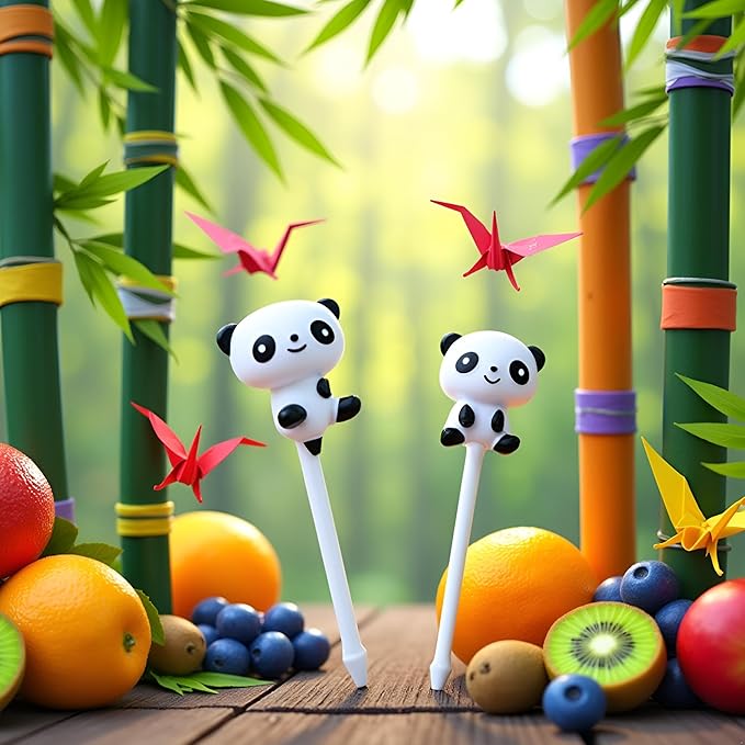 8Pcs Cute Fun Bento Picks Set, Food Picks for Kids,School Lunch Accessories, Cute Animal Fruit Toothpicks,Fruit Food Toothpicks, Lunch Bento Box Picks for Cocktail Picks Bar Tools and Drinkware