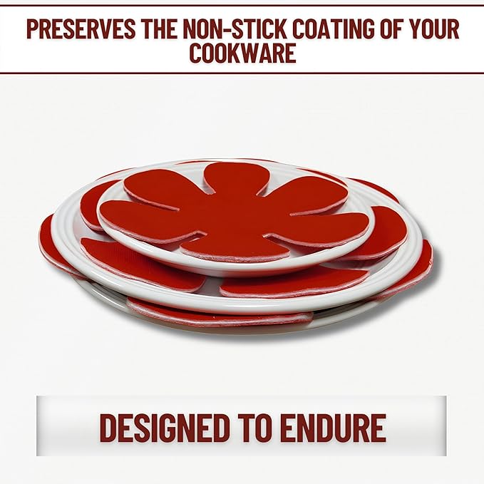 Evelots Pot and Pan Scratch Protectors for Stacking -12 Pack- Ceramic, Glass Cookware Divider, Nonstick Pad -Soft Anti-Slip Felt Separator - No Scratching or Marring When Stacking - 3 Convenient Sizes
