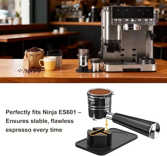 Ultimate Barista-Grade Espresso Tamping Base for Ninja Luxe Café, Precision Portafilter Holder & Tamping Station, Elite Food-Grade Silicone, Ninja Espresso Machine Accessories