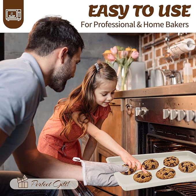 Baking Pans Set, Nonstick Bakeware Sets, Oven Pans for Cooking, AIVIKI 6 Pieces Baking Set Including Cookie Sheet, Deep Roaster Pan, Square Pan, Loaf Pan, Muffin Pan, Carbon Steel Baking Set