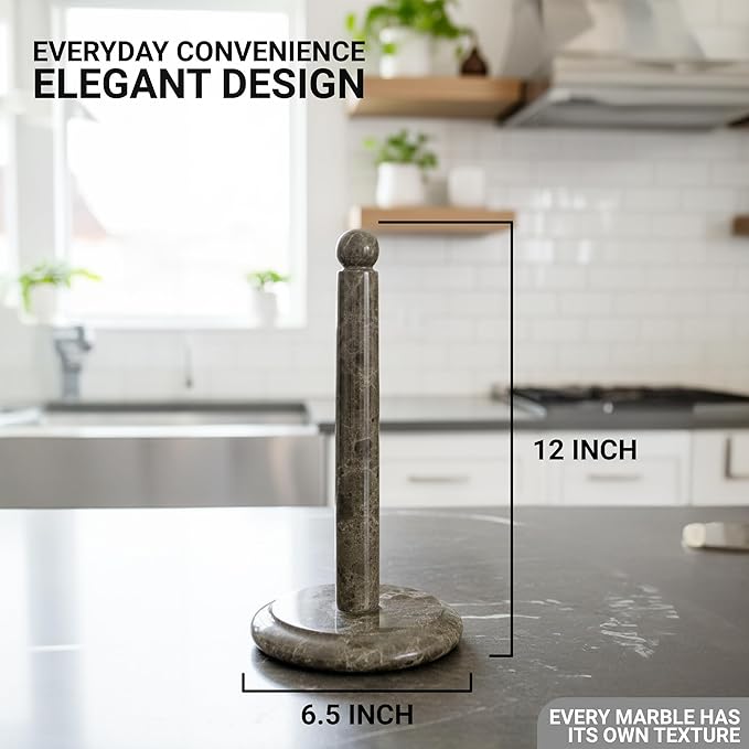 Paper Towel Holders Handmade Marble Paper Napkin Dish Towel Holder - Towel Kitchen Storage Roll Paper Towel Holder Stand - Towel Storage Organizer, Oceanic