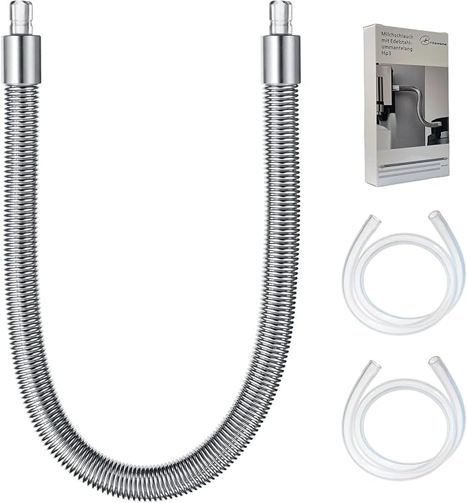 Stainless Steel Milk tube HP3 Suitable for JURA coffee machines E8/S8/Z6/Z10/J6/Z8/X8/GIGA X3/X3c/X8/X8c Professional (Gen. II) milk system