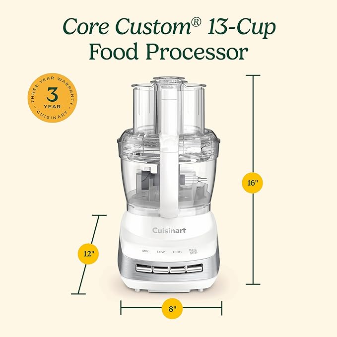 Cuisinart FP-130 13-Cup Multifunctional Food Processor White