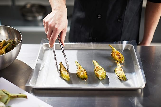 PanSaver ECO Pan Liners for Easy Clean Up - Ovenable up to 400F (Half Pan Medium and Deep Pan Liner - 14 x 23 in)