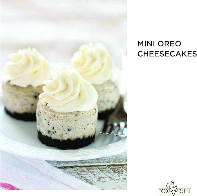 Fox Run Mini Cheesecake Pan with Removable Bottoms, Non-Stick, 10.5 x 14 x 1.5 inches