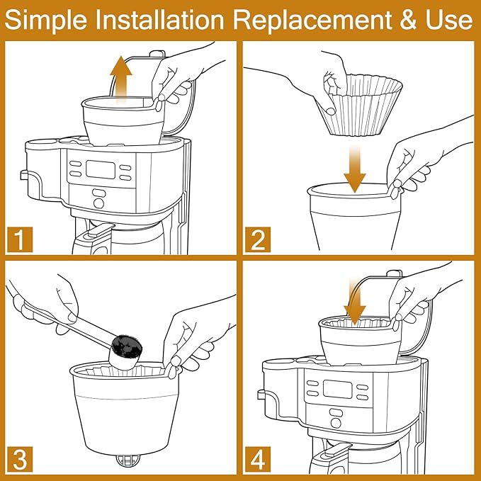 HASMX 990117900 Coffee Maker Brew Basket Replacement for Hamilton Beach 2-Way Coffeemaker Models 49980 49980A 49980Z 49983 49983S (1-Pack)