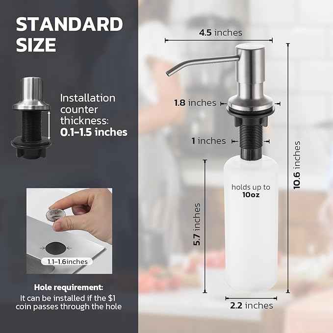 WEWE Kitchen Sink Faucet with Soap Dispenser, Kitchen Faucet with Pull Down Sprayer Stainless Steel Single Handle High Arc Pull Out Brushed Nickel Faucet for Bar Laundry RV Utility Sink