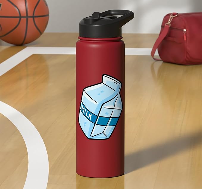 Milk Carton Dairy Lover Stainless Steel Insulated Water Bottle