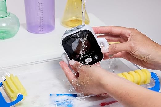 Time Timer Element Water Resistant Visual Timer for Kids – Shower Timer, Bathroom Timer for Brushing Teeth, Chores, Homework & Routines – Rechargeable Portable Countdown Timer with Custom Presets