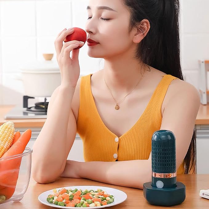 payanwin OH-ion Fruit & Vegetable Cleaner - Simply Drop in Water to Purify Produce, OH- Technology Removes 99% Pesticides, Wireless Charging for Grains/Meat