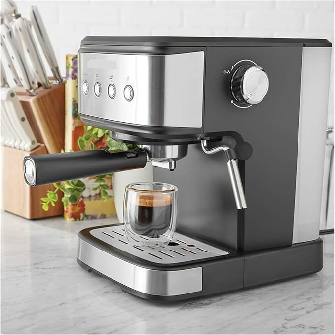 Espresso Maker 1.5L Capacity Coffee Machine with Milk Frother