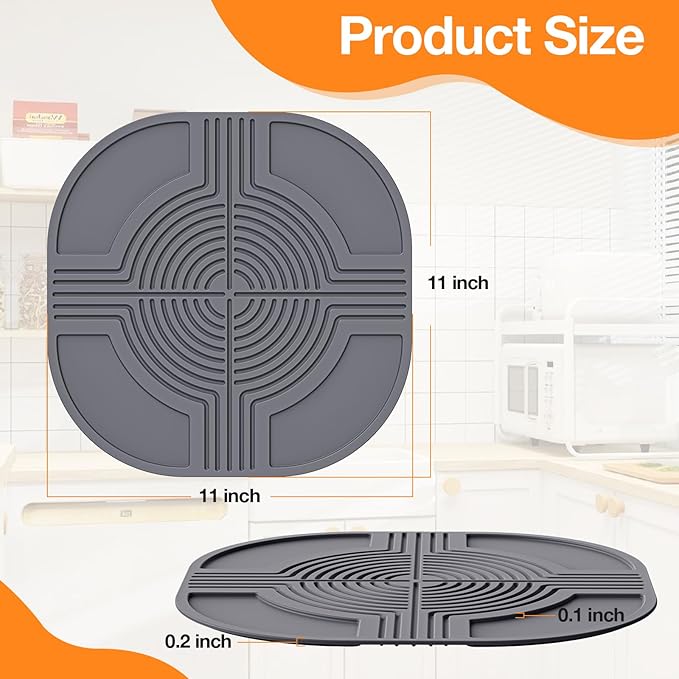 Air Fryer Trivets Silicone Mat for Ninja Crispi-Ninja Crispi accessories for Portable Glass Air Fryer Cooking System Holder, Multipurpose Hot Pads Compatible Hot Dishes,Pot,Bowl,Teapot,Hot Pot Holder