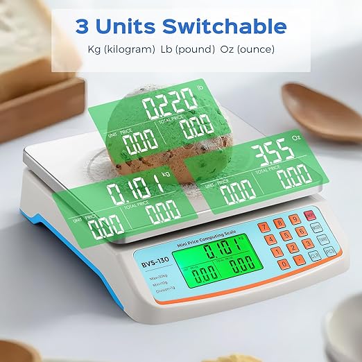 Bonvoisin 66lb/ 30kg Baking Kitchen Scale & Commercial Food Scale