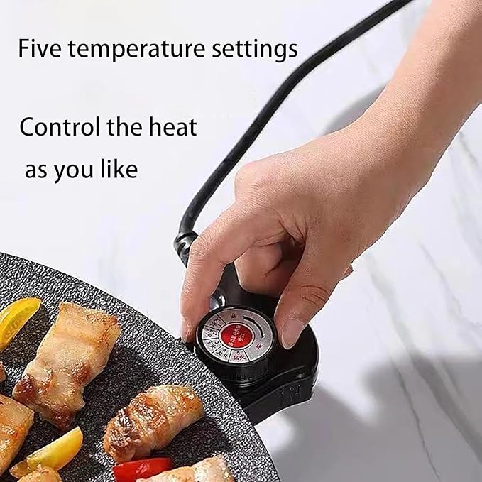Indoor Grills Electric Smokeless – Nonstick Electric Griddle for Indoor Use, Fast-Heating Compact & Versatile Cooking for Steaks, Pancakes, and BBQ (15.7inch)(11.8in)