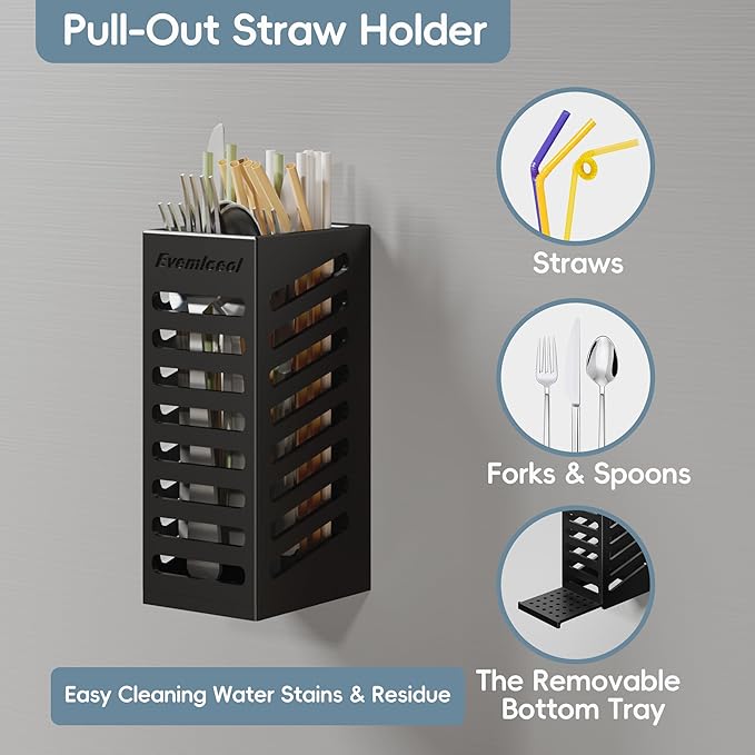 Magnetic Cup Holder for Fridge for 20/30/40 oz Stanley Tumblers Water Bottle Organizers 2 Pack with Straw Accessories Kitchen Storage (6 Cups)